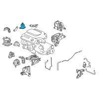 OEM 2014 Acura TL Rubber Assembly, Engine Side Mounting Diagram - 50820-TK4-H01