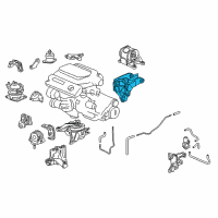 OEM Acura Bracket, Rear Engine Mounting Diagram - 50610-TK5-A50