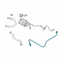 OEM 2019 Hyundai Santa Fe Sensor Assembly-Oxygen, Rear Diagram - 39210-2G260