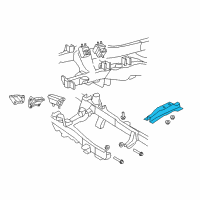 OEM 2000 Mercury Mountaineer Rear Support Diagram - F87Z-6A023-BA