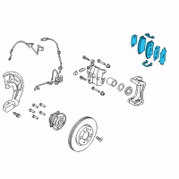 OEM 2021 Kia Sportage Pad Kit-Front Disc Brake Diagram - 58101D9A00