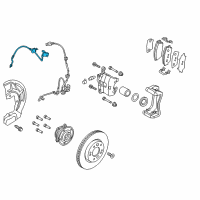 OEM 2019 Kia Sportage Brake Front Hose, Right Diagram - 58732D3700