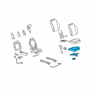 OEM 2010 Chevrolet Malibu Module Kit, Airbag Front Pass Presence (W/ Sensor) Diagram - 20824276