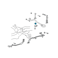 OEM Lexus GX470 Bush, Stabilizer, Rear Diagram - 48818-60010