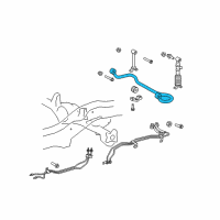 OEM 2009 Lexus GX470 Bar Sub-Assy, Rear Stabilizer Diagram - 48805-60130