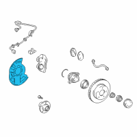 OEM Toyota 4Runner Dust Shield Diagram - 47782-35160