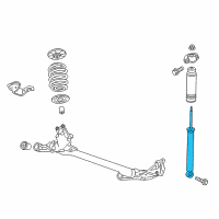 OEM 2015 Chevrolet Volt Rear Shock Absorber Assembly Diagram - 22825519