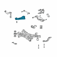 OEM 2014 Acura RDX Arm, Left Rear Trailing Diagram - 52372-STK-A00