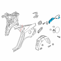 OEM 2020 Kia Cadenza Opener Assembly-Fuel Filler Diagram - 815903V000