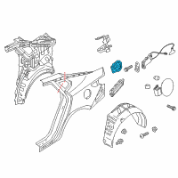 OEM 2018 Kia Optima Housing Assembly-Fuel Filler Diagram - 71531A8500