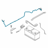 OEM 2012 BMW 335i Battery Cable Diagram - 61-12-9-308-292