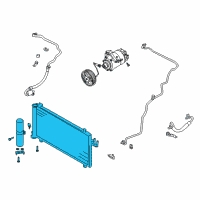 OEM 2007 Nissan 350Z Condenser & Liquid Tank Assy Diagram - 92100-CD00A