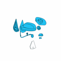 OEM 2010 Chevrolet Tahoe Mirror Assembly Diagram - 20843120