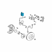 OEM Toyota Celica Front Pads Diagram - 04465-20540