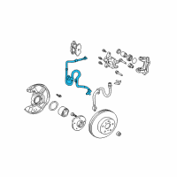 OEM 2005 Toyota Celica Front Speed Sensor Diagram - 89543-20140