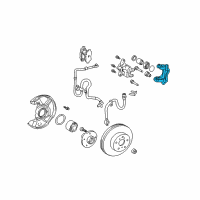 OEM 2006 Scion tC Caliper Mount Diagram - 47721-20460