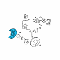 OEM Toyota Celica Splash Shield Diagram - 47781-20350