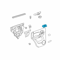 OEM 2013 Chevrolet Suburban 2500 Handle Asm-Rear Side Door Inside *Cashmere E Diagram - 22855638