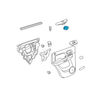 OEM 2009 Chevrolet Suburban 2500 Window Switch Diagram - 22895547