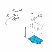 OEM 2005 Infiniti G35 Bracket Battery Diagram - 64866-AL51A