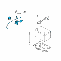 OEM Infiniti G35 Cable Assy-Battery To Starter Motor Diagram - 24105-AM600