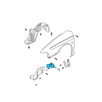 OEM 2002 Kia Sedona Splash-Board, B Diagram - 0K55256223E