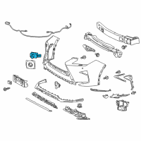 OEM 2018 Lexus RX450hL Sensor, Ultrasonic Diagram - 89341-48040-A1