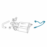 OEM Toyota Corolla Oxygen Sensor Diagram - 89465-02110