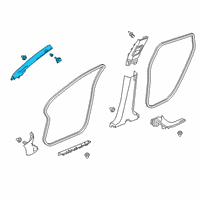 OEM 2021 Honda Clarity GARNISH, R- *NH882L* Diagram - 84101-TRT-A02ZA