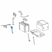 OEM Lexus Bolt Sub-Assy, Battery Clamp Diagram - 74407-50010