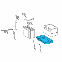 OEM 2017 Lexus LS460 Tray, Battery Diagram - 74431-50030