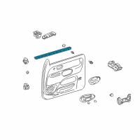 OEM 2003 Toyota Tundra Weatherstrip Diagram - 68171-0C010