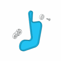 OEM 2014 Dodge Challenger Belt-SERPENTINE Diagram - 5184647AB