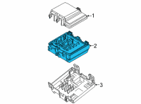 OEM 2022 Ford Bronco Sport PANEL ASY - FUSE JUNCTION Diagram - LX6Z-14A068-R