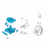 OEM 2007 Kia Optima Cushion Assembly-Front Seat Diagram - 881032G200804