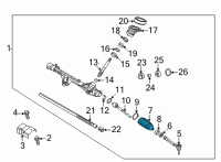 OEM 2022 Hyundai Sonata Bellows-Steering Gear Box Diagram - 56528-L1000