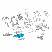 Genuine Chevrolet Camaro Seat Cushion Pad diagram
