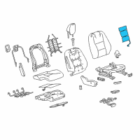 OEM 2012 Chevrolet Camaro Seat Back Heater Diagram - 22968258