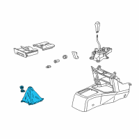 OEM 2003 Honda CR-V Boot Assy., Change Lever *NH167L* (GRAPHITE BLACK) Diagram - 83414-S9A-003ZA