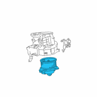 OEM 2001 Toyota Tacoma Fan & Motor Diagram - 87103-04030