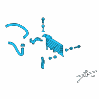 OEM 2020 Toyota Tacoma Oil Cooler Diagram - 32920-04040