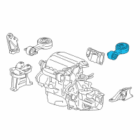 OEM Honda Civic Rod, Torque (Lower) Diagram - 50890-TR7-A01