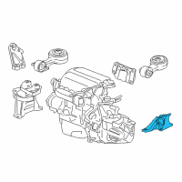 OEM 2014 Acura ILX Mounting, Transmission Diagram - 50850-TR7-A01