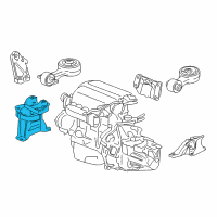 OEM 2013 Acura ILX Mounting, Engine Side Diagram - 50820-TR7-A01