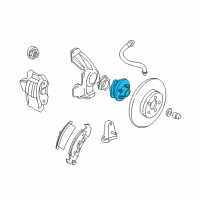 OEM Pontiac Sunbird Hub & Bearing Diagram - 7470014