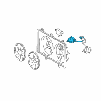 OEM 2016 Toyota Camry Fan Motor Diagram - 16363-0P030