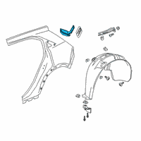 OEM 2022 Cadillac XT4 Fuel Pocket Diagram - 84837175