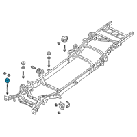 OEM 2020 Ram 1500 Body Hold Down Diagram - 68481243AA