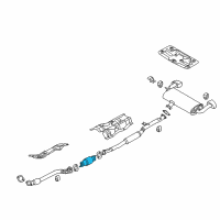 OEM 2014 Hyundai Genesis Coupe Catalytic Converter Assembly Diagram - 28950-2C760