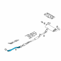 OEM 2013 Hyundai Genesis Coupe Front Muffler Assembly Diagram - 28610-2M550